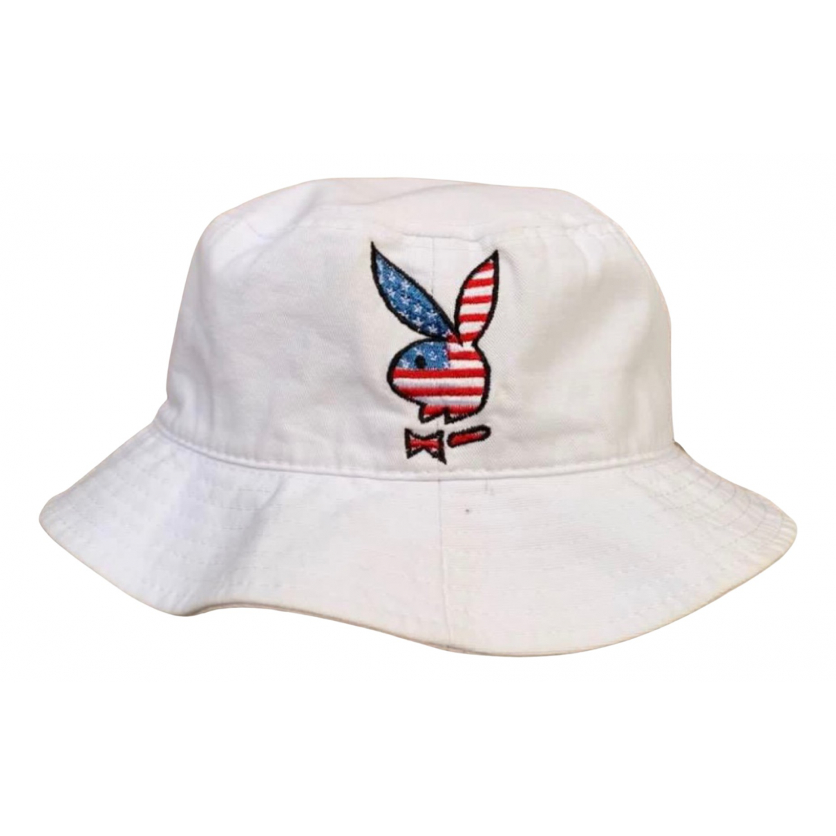 Hat Playboy White size 54 cm in Cotton 